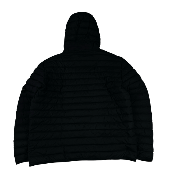 Stone Island 2019 Black Loom Woven Down Puffer Jacket - 3XL