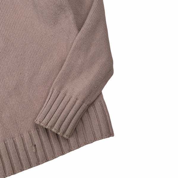 Stone Island Old Rose Lightweight Knitted Crewneck Jumper - Medium
