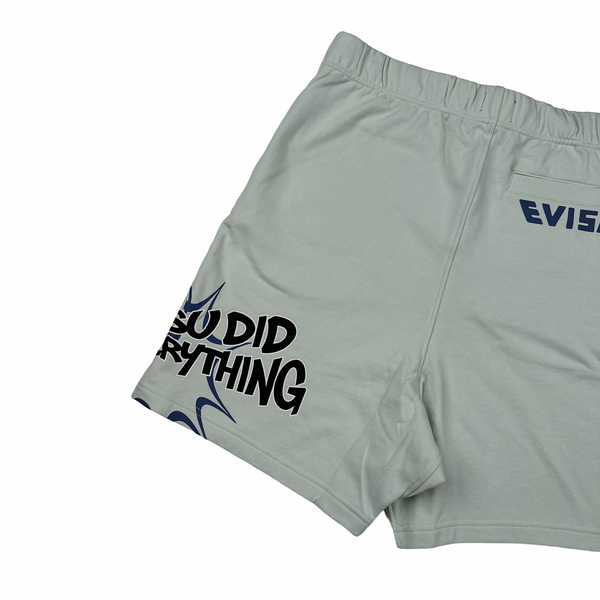 Evisu Transforming Daruma Print Cotton Shorts - Small