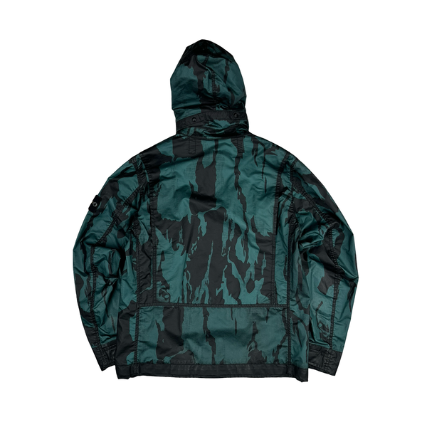 Stone Island 2015 Reverse Colour Process Raso Gommato Flowing Camo Jacket - Medium
