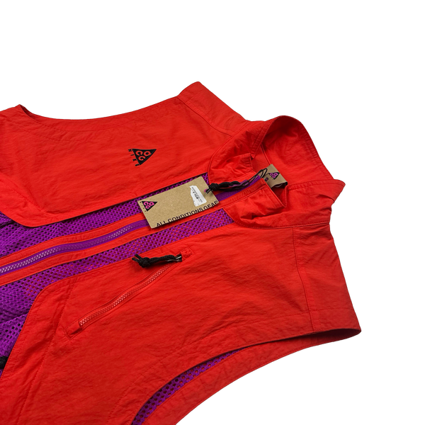 ACG Mesh Colour Block Waterproof Mesh Panel Gilet - Small