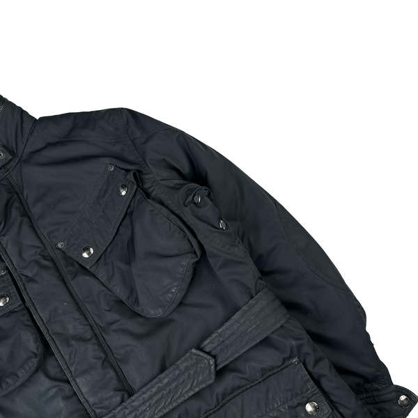 Ralph Lauren Black Quilted Multi Pocket Heavyweight  Field Jacket - Medium