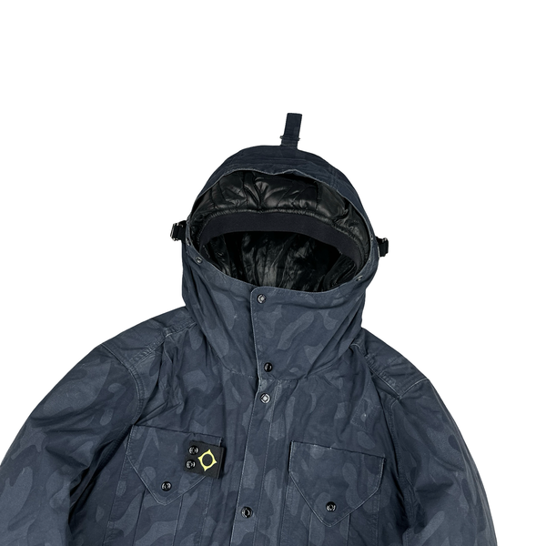Ma Strum Navy Camo Multi Pocket Lined Jacket - Medium