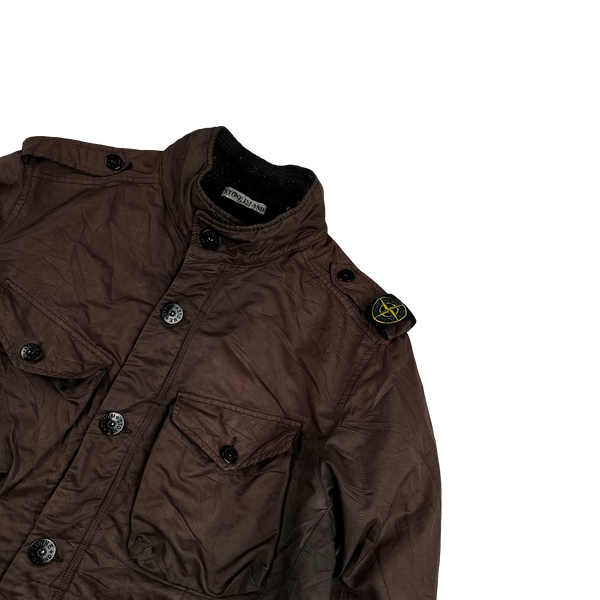 Stone Island 2008 Brown David TC Shoulder Badge Field Jacket - XL