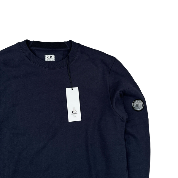 CP Company Navy Cotton Lens Viewer Crewneck - Medium