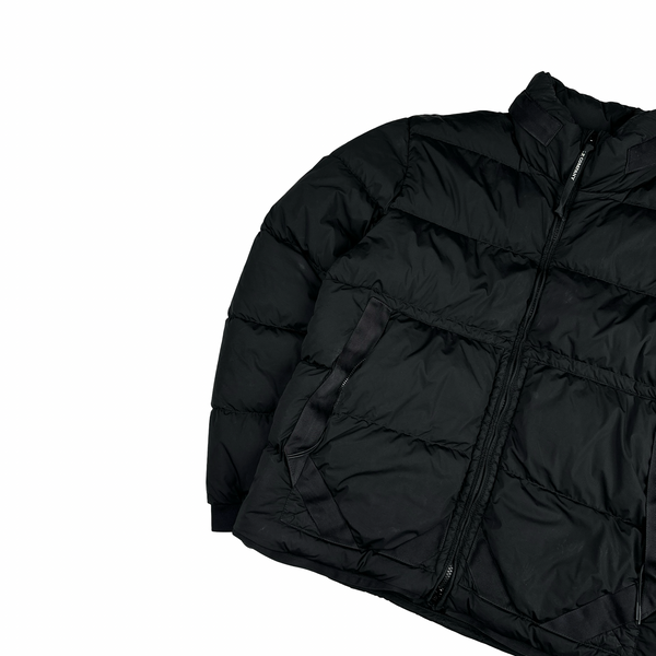 CP Company Black Nycra R Lens View Puffer Jacket - Medium