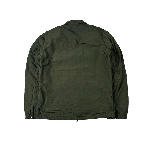 Stone Island 2020 Naslan Khaki Double Chest Pocket Overshirt - Small