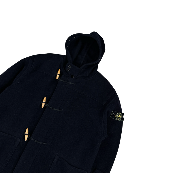 Stone Island 1988 Blue Montgomery Duffle Coat - Small
