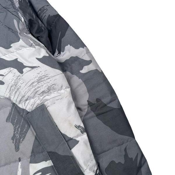 Canada Goose Grey Camo Premium Down Carson Coyote Fur Parka Jacket - Large