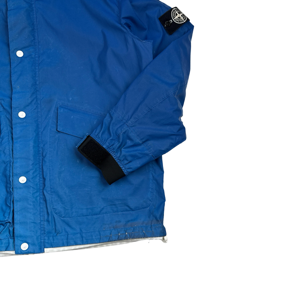 Stone Island 2011 Rare Archive Blue Reflective Jacket - XL