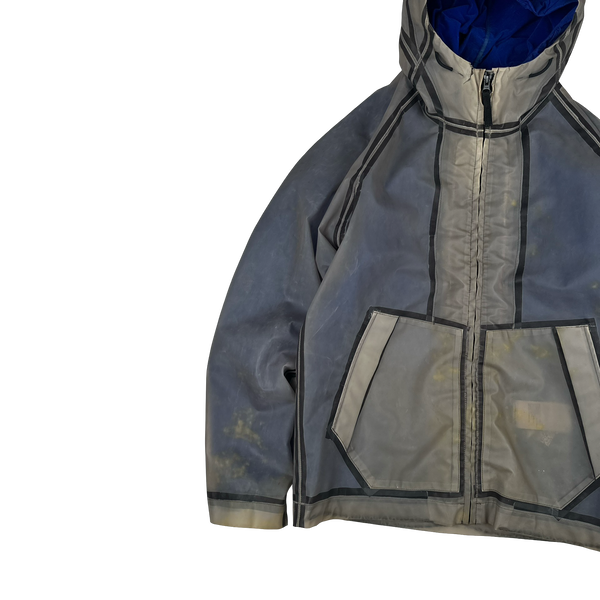 Stone Island 2015 Royal Blue Poly Cover Jacket - Medium