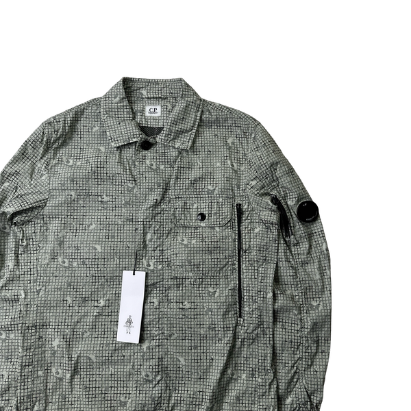 CP Company 50 Fili Grey Digital Camo Overshirt - Small