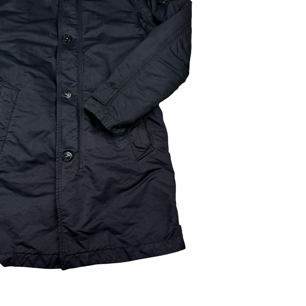 Stone Island 2015 Navy Down Dutch Rope Lined David TC Long Jacket
