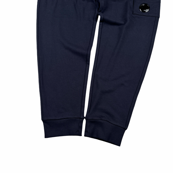 CP Company Navy Cotton Lens View Joggers - Large