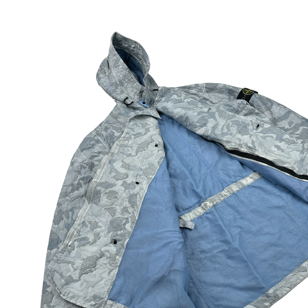 Stone Island 2020 Blue Big Loom Camo TC Jacket - Large
