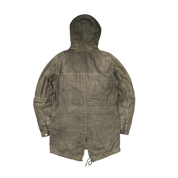 CP Company 2008 Lino Flax Explorer Watch Viewer Fishtail Long Jacket - Medium