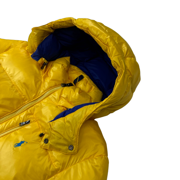 Ralph Lauren Yellow Padded Down Puffer Jacket - Large