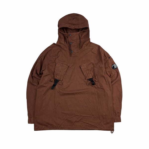CP Company Rust Brown Pullover Cotton Smock Jacket - XL