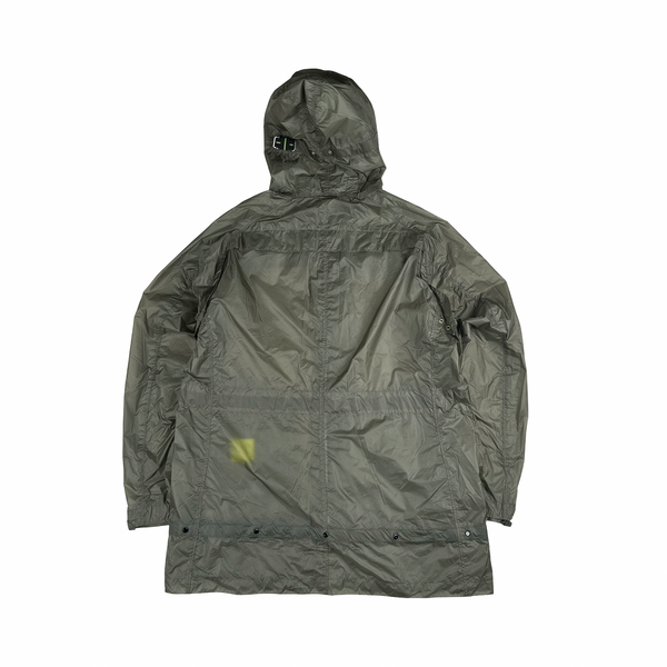 Ma Strum Grey Multi Pocket Long Lightweight Jacket - XL