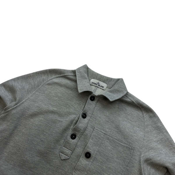 Stone Island 2015 Grey Pullover Collared Jumper - Medium