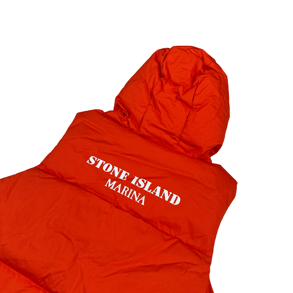 Stone Island 2023 Marina Rubber Wax Poplin Down Gilet - XL