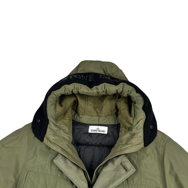 Stone Island Green 2019 Micro Reps Primaloft Parka Jacket - Medium