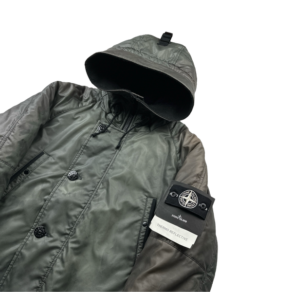 Stone Island Thermo Reflective Hooded Parka Jacket - Large