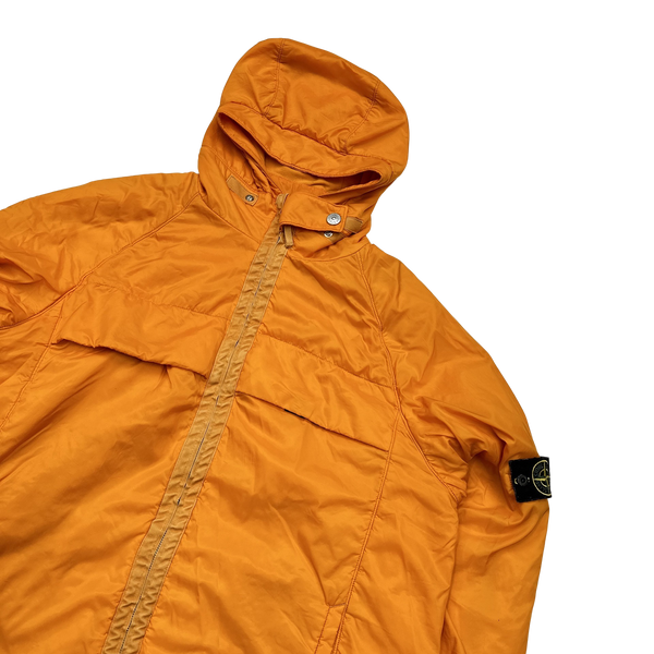 Stone Island 2000s Orange Fleece Lined Vintage Jacket - XL