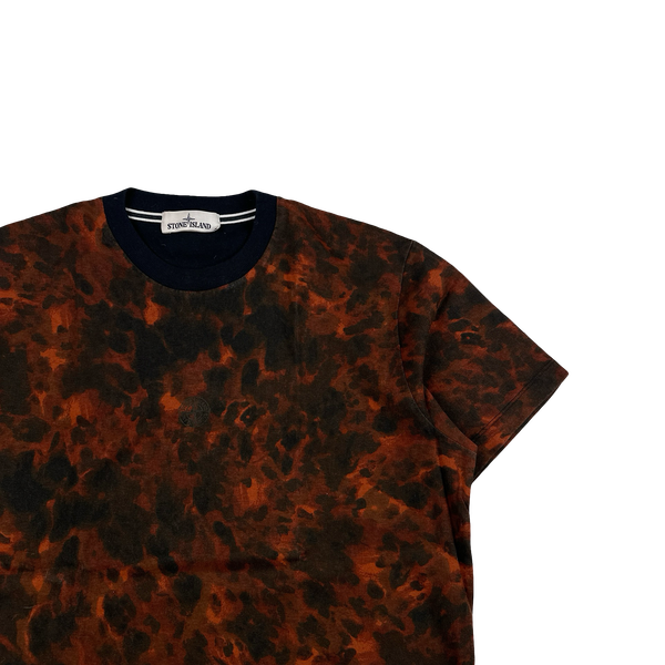 Stone Island 2014 Lava Camo Garment Dyed T Shirt - XL