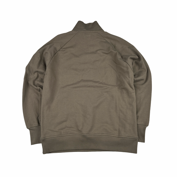 CP Company Cotton Half Zip Brown Lens View Jumper - Medium