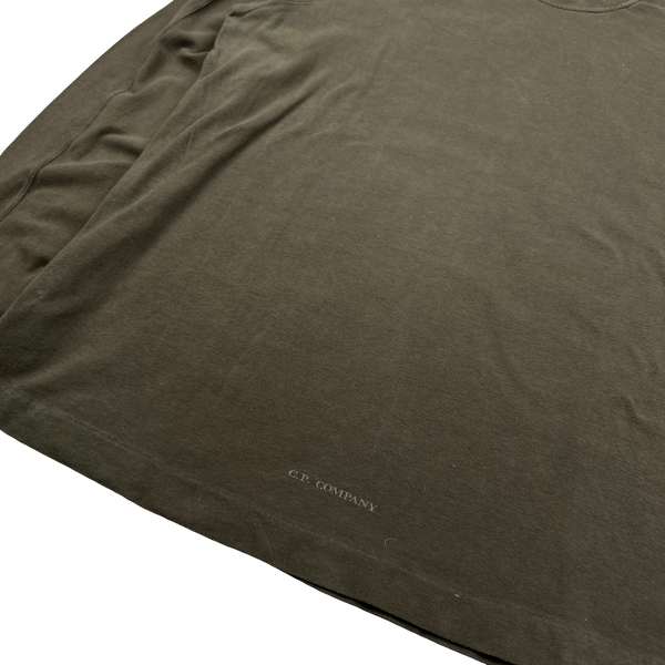 CP Company Khaki Cotton Longsleeve T Shirt - XXL
