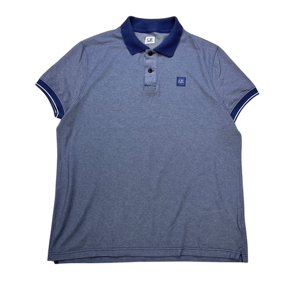 CP Company Blue Cotton Polo Top - Large