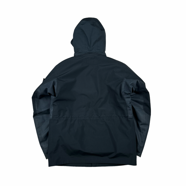 Stone Island 2017 Navy Waterproof Down Lined Ghost Tank Shield Jacket - Large