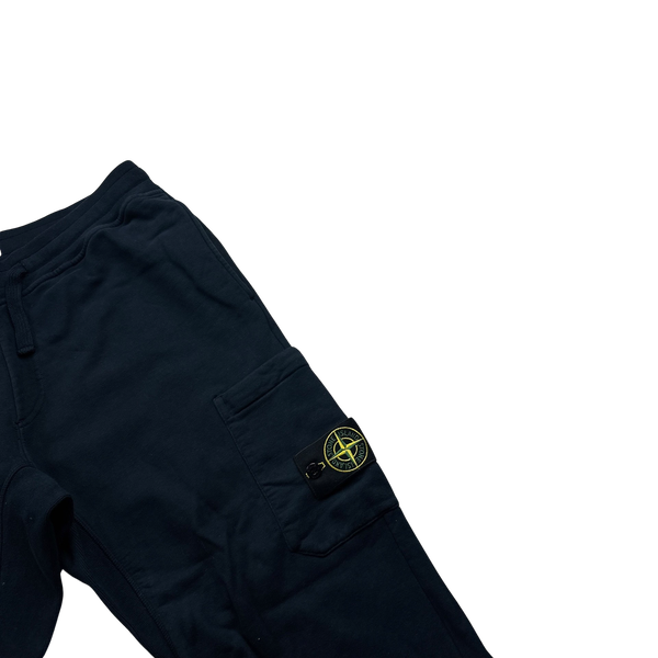 Stone Island Navy Cotton Tracksuit Bottoms - Large