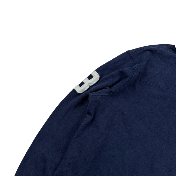 Ralph Lauren Navy Long Sleeve Polo Shirt - Small