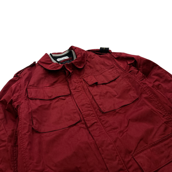 Stone Island Red Dutch Rope Raso Shoulder Badge Jacket - XL