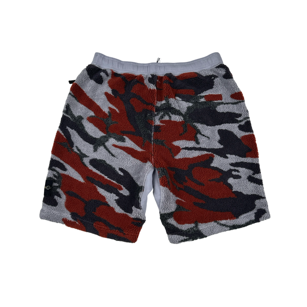 Stone Island 2022 Thick Teddy Pile Camo Shorts - Large