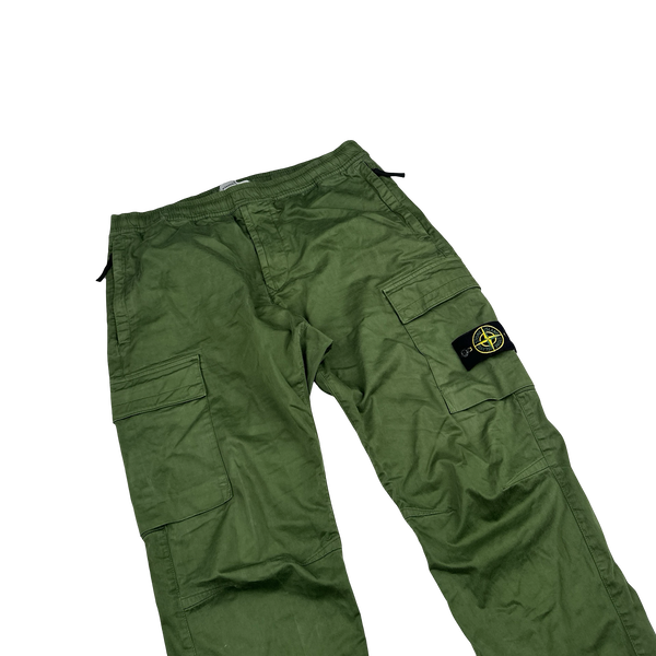Stone Island 2022 Green RE T Cargo Trousers - 36"