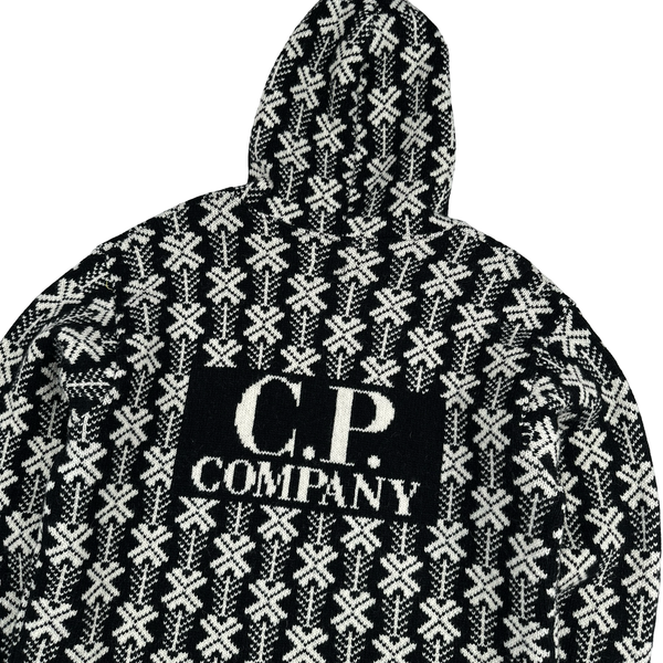 CP Company Vintage Style Patterned Hooded Knit - XL