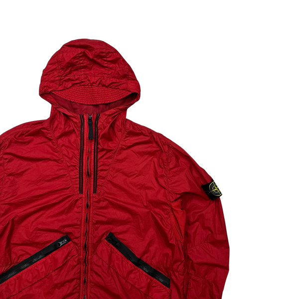 Stone Island 2012 Red Membrana TC Hooded Jacket - XXL