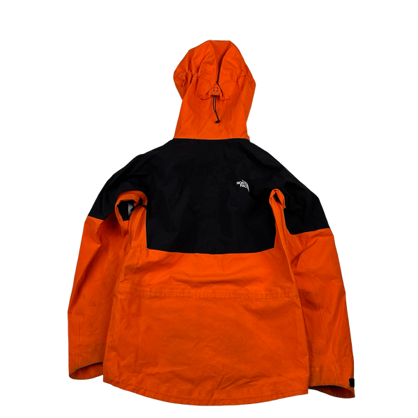 North Face Orange Gore Tex Colour Block Hooded Jacket - Small