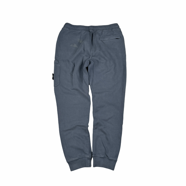 Stone Island Grey Cotton Jogging Bottoms - Large