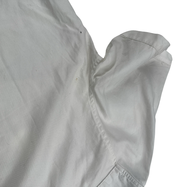 Fred Perry White Buttoned Short Sleeve Shirt - Large