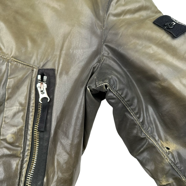 Stone Island 2011 Khaki Waxed ICE 2 Jacket - Large – Mat's Island