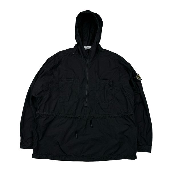 Stone Island 2016 Black Thick Cotton Hooded Smock - Medium