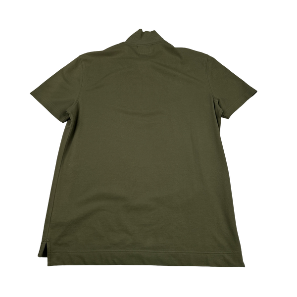 CP Company Khaki Cotton Short Sleeve Polo - Large