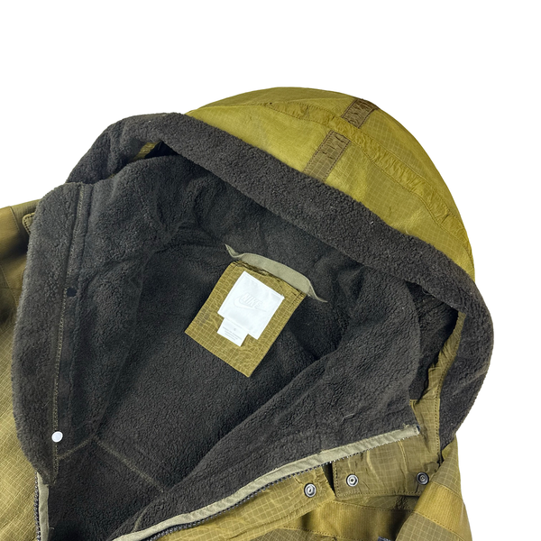 Stone Island x Nike Jacquard Grid On Wool Fur Windrunner Jacket - Small