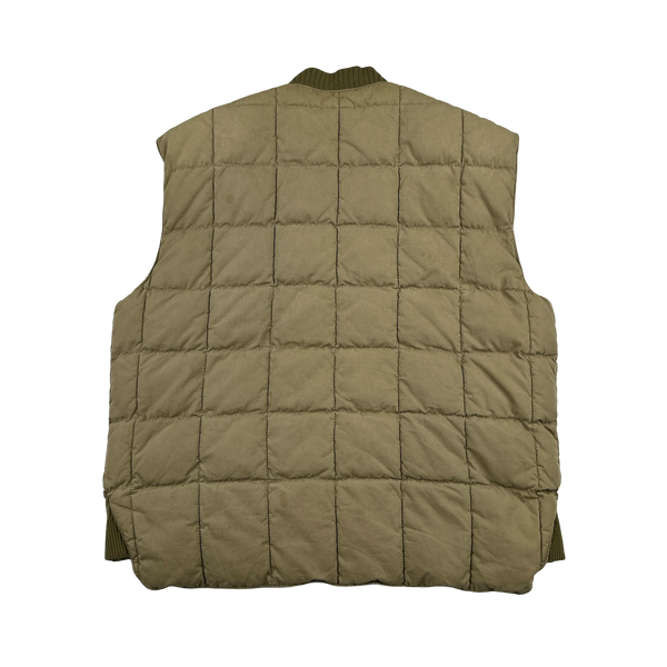 Ralph Lauren Vintage Tan Quilted Cargo Gilet - XXL