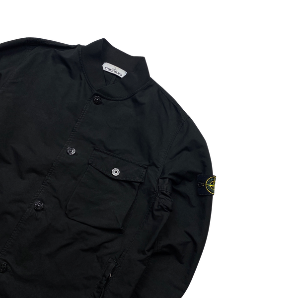 Stone Island 2019 Black David TC Fluo Bomber Jacket - Large