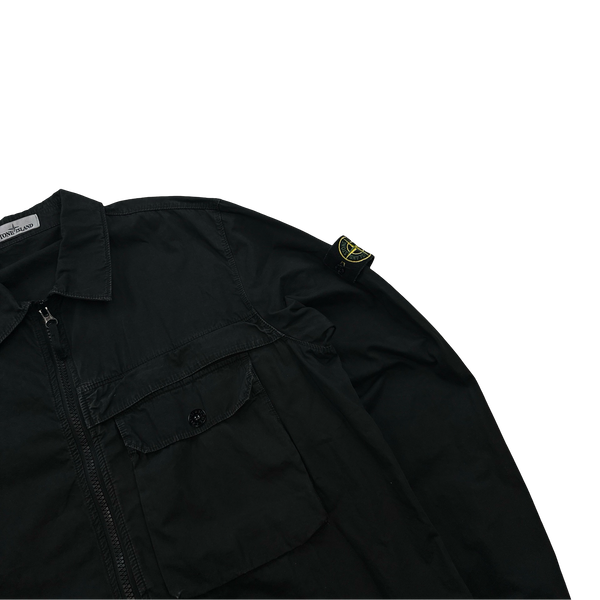 Stone Island 2020 Black Zipped Overshirt - XXL